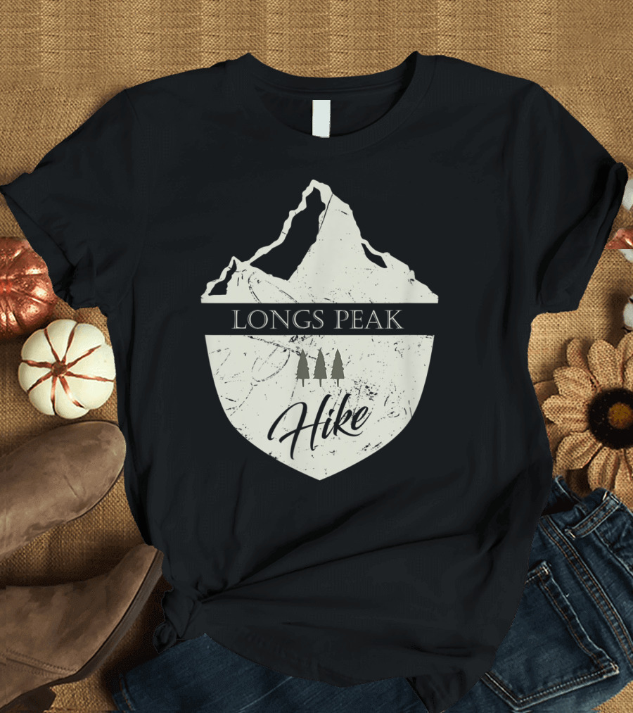 Longs Peak Hike Colorado Mountain Hiking T-Shirt