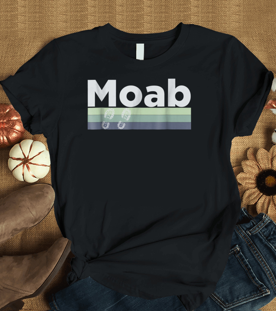 Moab Retro Hiking Boottrail Running Utah T-Shirt