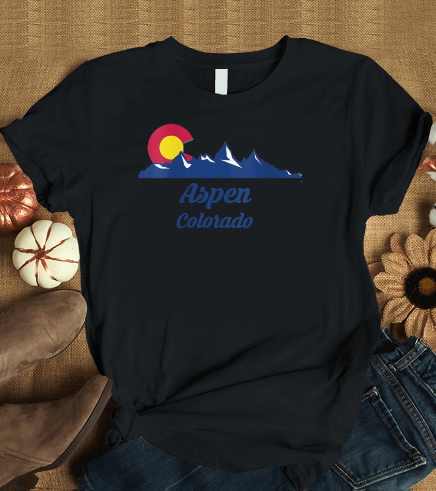Aspen Colorado Co City State Home Mountain T-Shirt