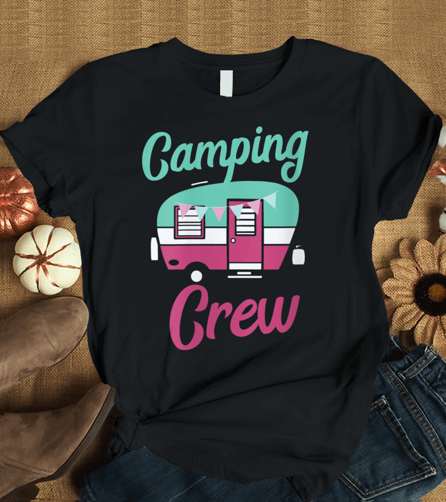 Camping Crew Cute Caravan Adventure T-Shirt