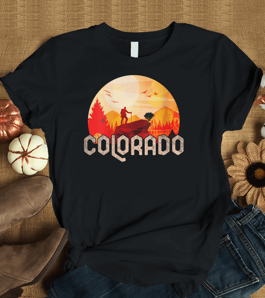 Colorado Hiking Sunset Scenic Adventure T-Shirt