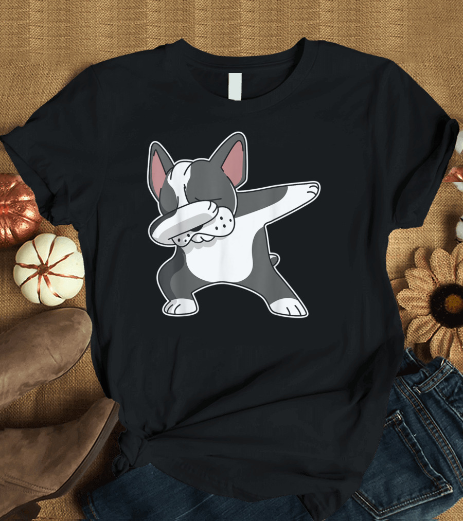 French Bulldog Dabbing Frenchie Dog Dab Dance Pose T-Shirt