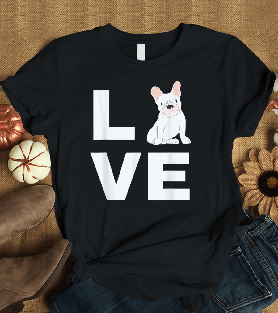 LOVE with Frenchie Bulldog T-Shirt