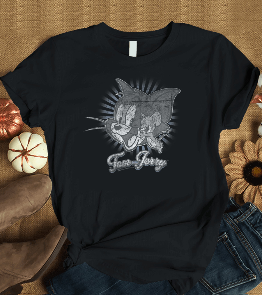 Tom And Jerry Classic Faces Vintage T-Shirt