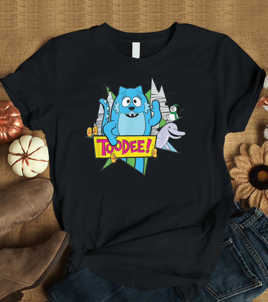 Yo Gabba Gabba Toodee Forest Scene With Musical Notes and Animals T-Shirt