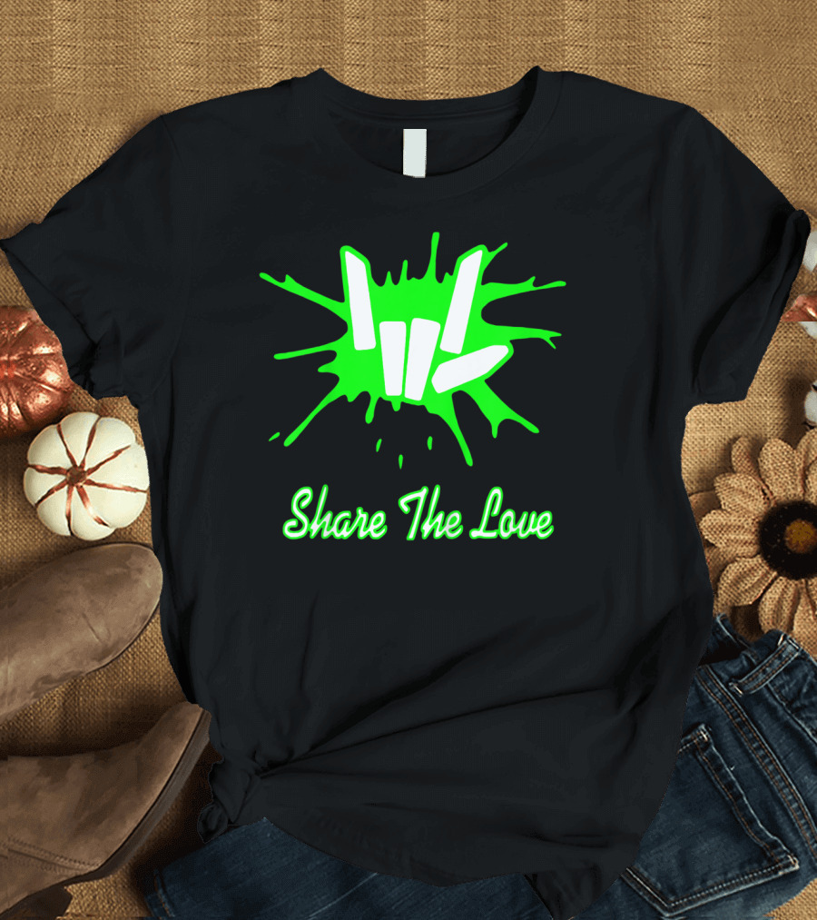 Share The Love Neon Handprint T-Shirt