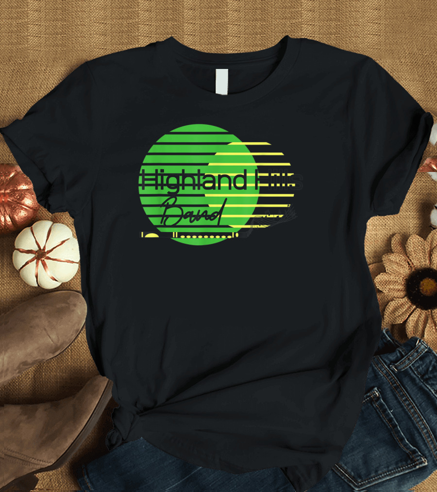 Highland Hills Band Retro Circle Stripes T-Shirt
