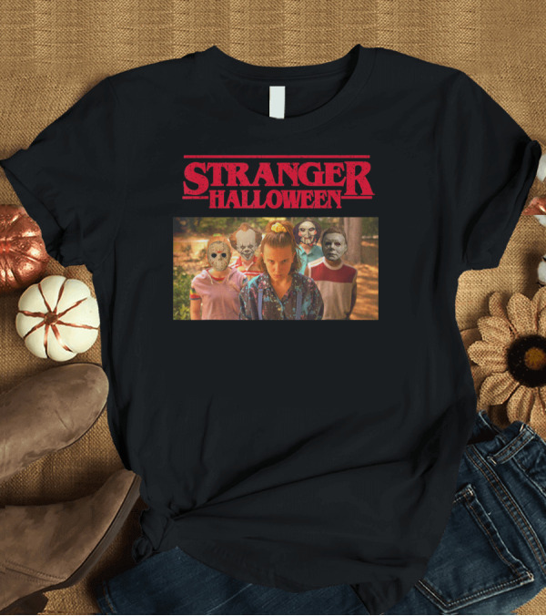 T-Shirt: Stranger Halloween Things Net Flx New Icons Mashup T-Shirt Stranger Halloween Things Net Flx New Icons Mashup T-Shirt