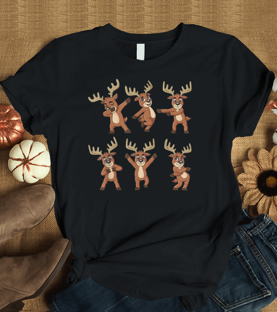 Dancing Reindeer Challenge Fun Moves T-Shirt