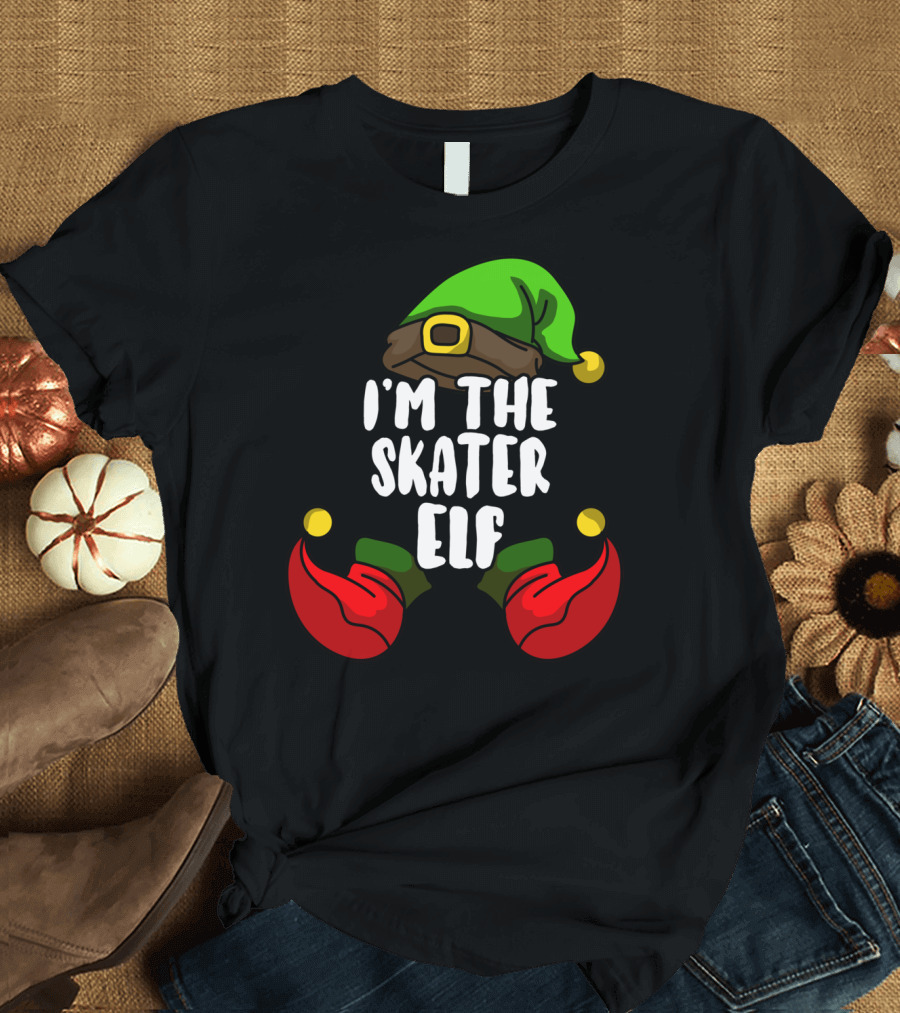 I'm The Skater Elf Matching Family Group T-Shirt
