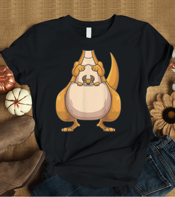 T-Shirt: Cool Headless Kangaroo with Baby in Pouch T-Shirt Cool Headless Kangaroo with Baby in Pouch T-Shirt
