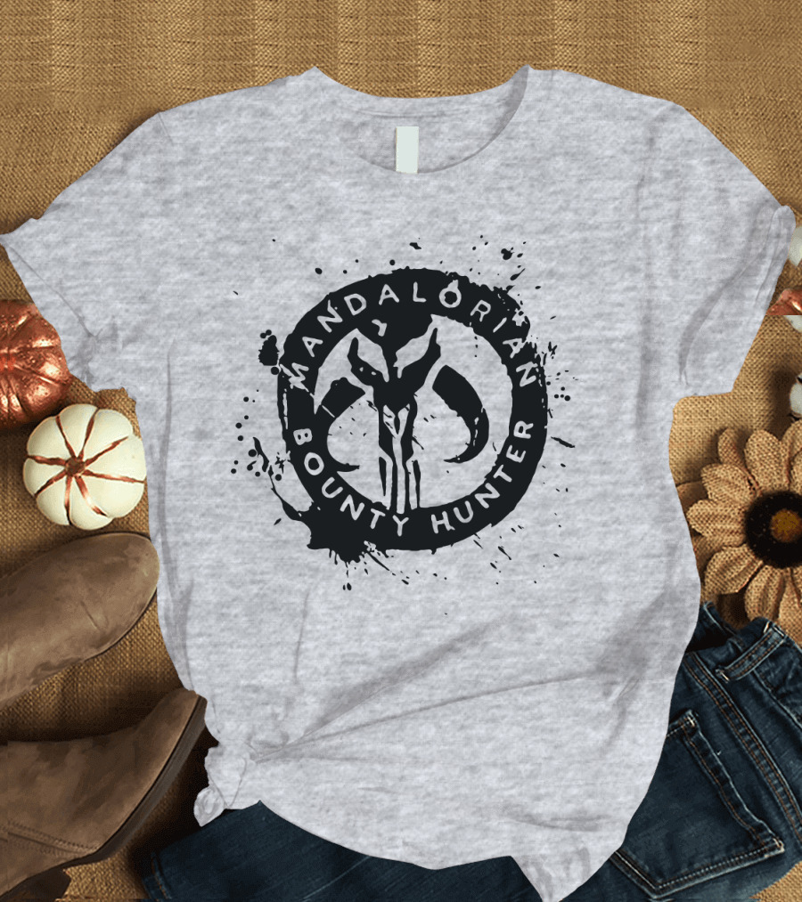 Mandalorian Bounty Hunter Splatter T-Shirt
