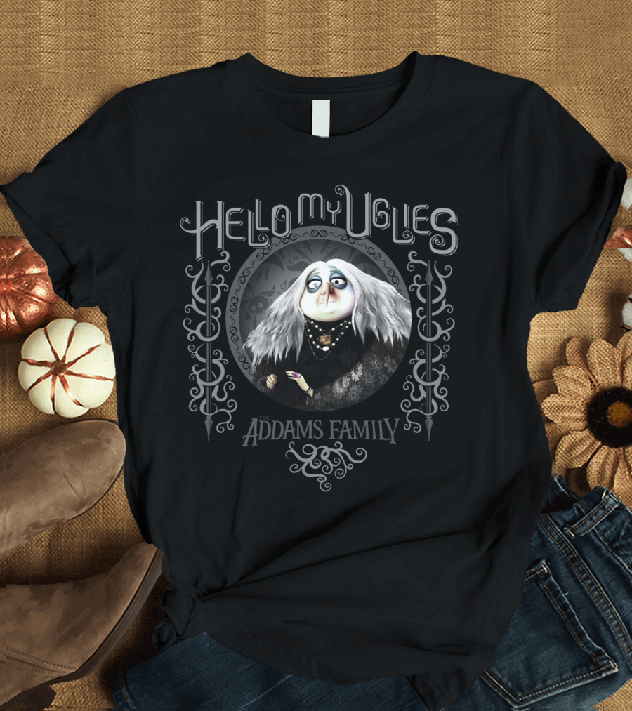 Hello My Uglies Addams Family Grandma T-Shirt