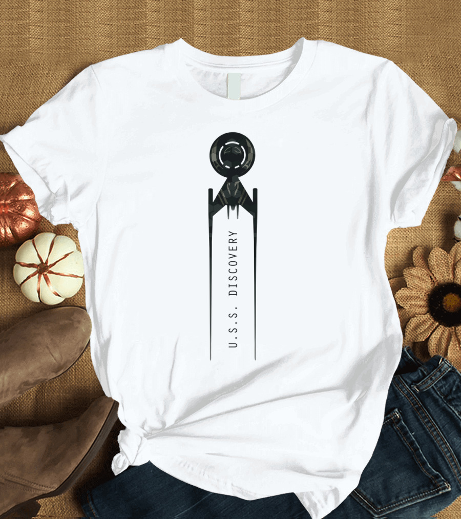 U.S.S Discovery Star Trek Black Badge Emblem T-Shirt
