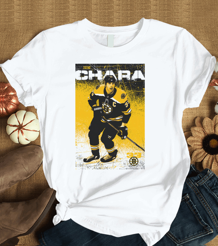 Zdeno Chara Boston Bruins 33 Hockey Captain T-Shirt