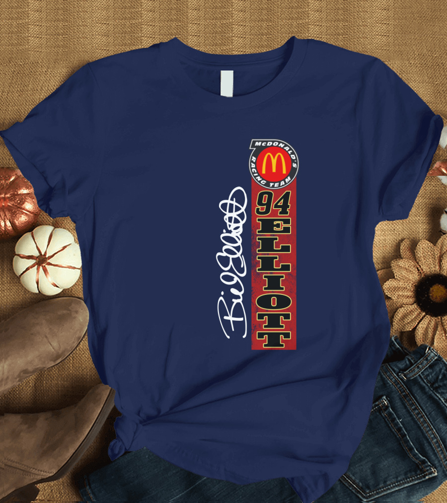 McDonald's Racing Team 94 Bill Elliott Signature T-Shirt