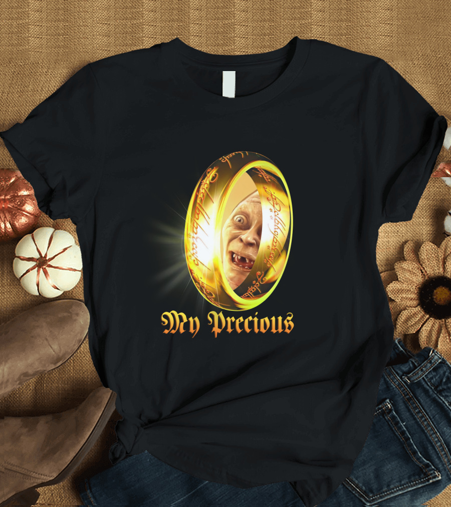 Lord of the Rings My Precious Ring Gollum Reflection T-Shirt