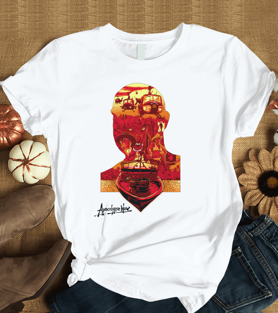 Apocalypse Now Graphic with Helicopters and Boat T-Shirt
