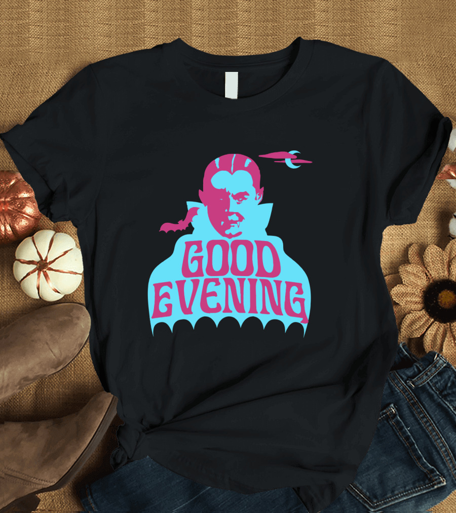 Good Evening Dracula Vampire MoonBat Iconic T-Shirt