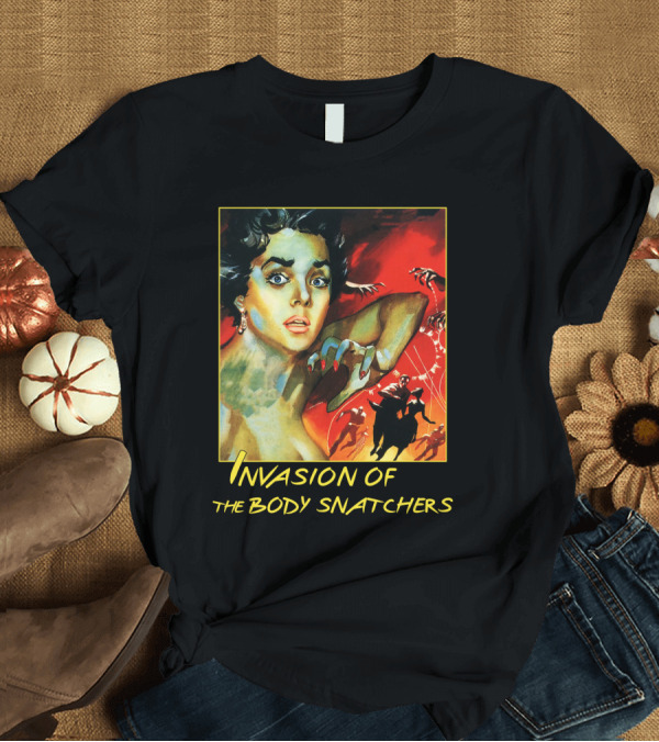 T-Shirt: Invasion of the Body Snatchers 1978 Classic Horror Movie Cover T-Shirt Invasion of the Body Snatchers 1978 Classic Horror Movie Cover T-Shirt