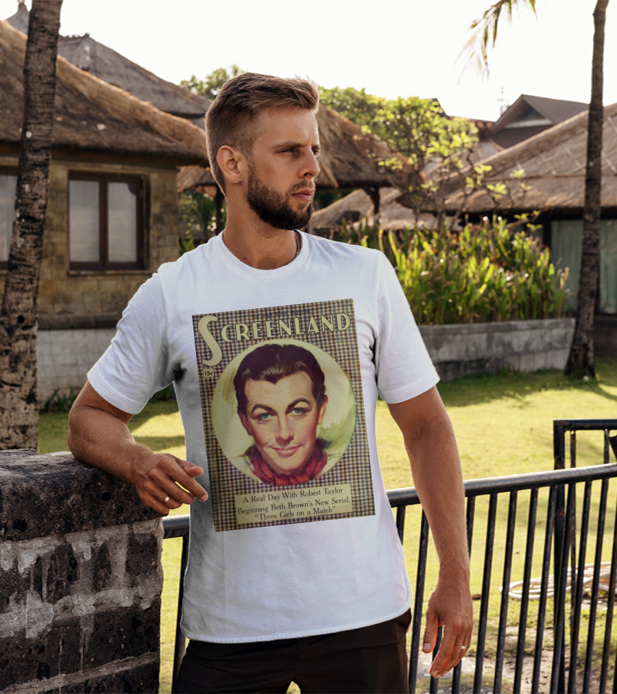 Screenland 15c A Real Day With Robert Taylor Beginning Beth Brown's New Serial Three Girls On A Match T-Shirt
