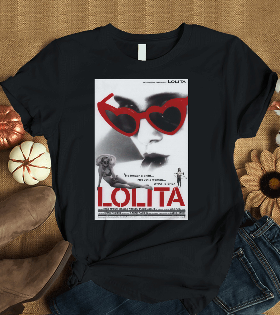 Lolita 1962 Poster Stanley Kubrick James Mason Shelley Winters Peter Sellers Sue Lyon T-Shirt