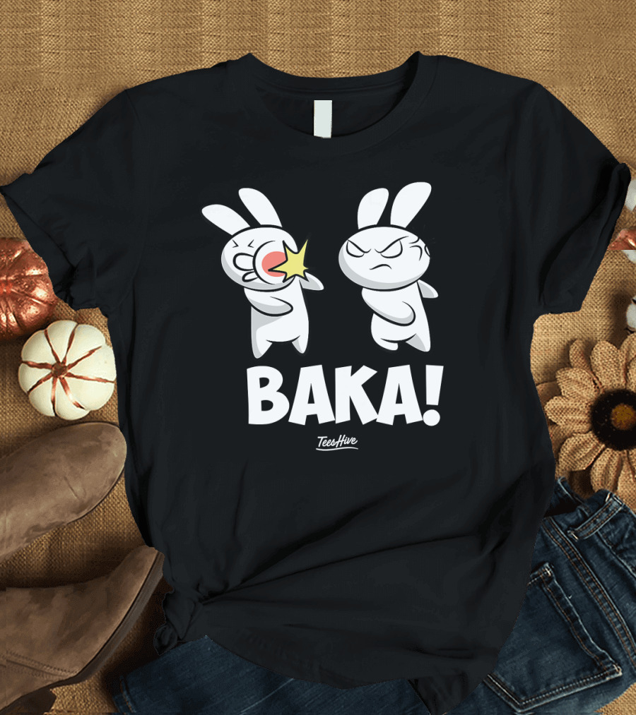 Anime Baka Rabbit Slap Baka Japanese TeesHive T-Shirt
