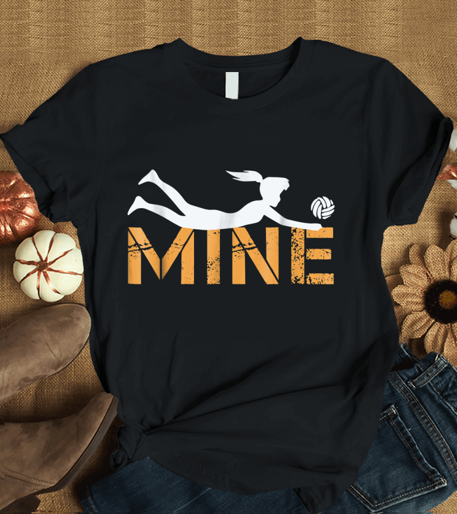 Love Volleyball Mine Funny Dive Volley Player T-Shirt
