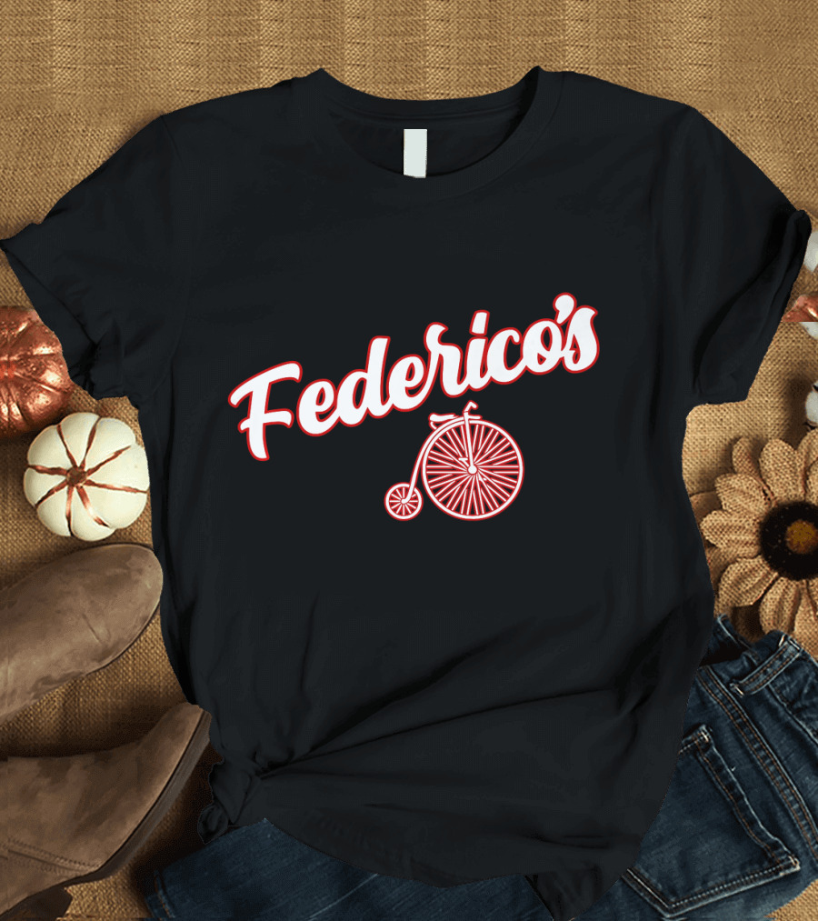 Federico's Penny-Farthing Bicycle Retro T-Shirt