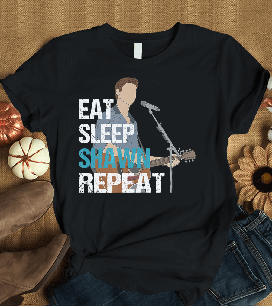 Eat Sleep Shawn Mendes Repeat Iconic Musician T-Shirt