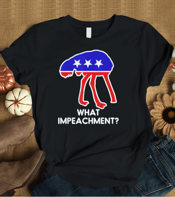 T-Shirt: Ostrich Head In Sand GOP Republican What Impeachment? T-Shirt Ostrich Head In Sand GOP Republican What Impeachment? T-Shirt