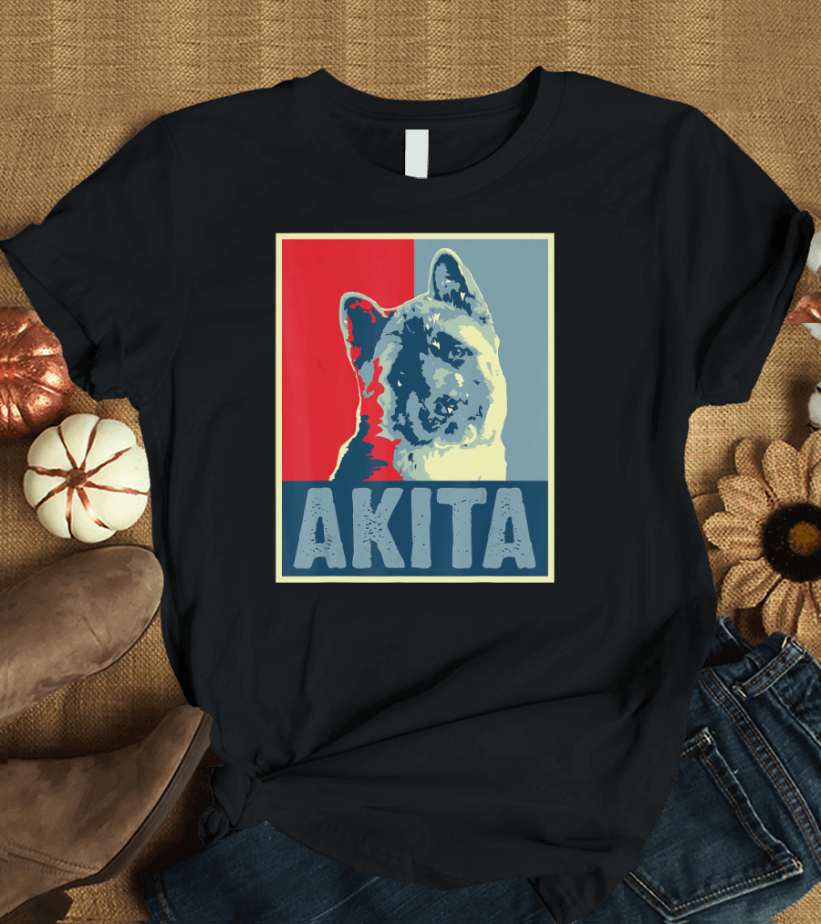 Vintage Akita Dog Hope T-Shirt