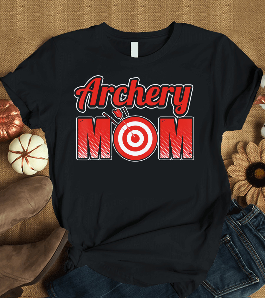 Archery Mom Target Bullseye Arrows T-Shirt