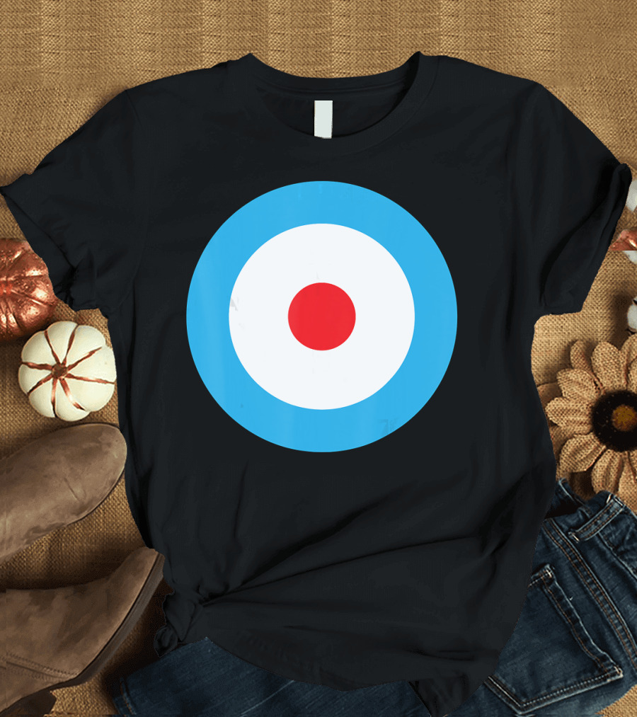 Bulls Eye Target Archery Circle Red Center Blue Ring T-Shirt