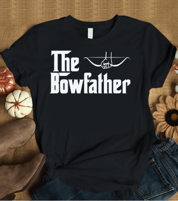 T-Shirt: The Bowfather Funny Archery Archer Parody Bow Hand Gesture T-Shirt The Bowfather Funny Archery Archer Parody Bow Hand Gesture T-Shirt