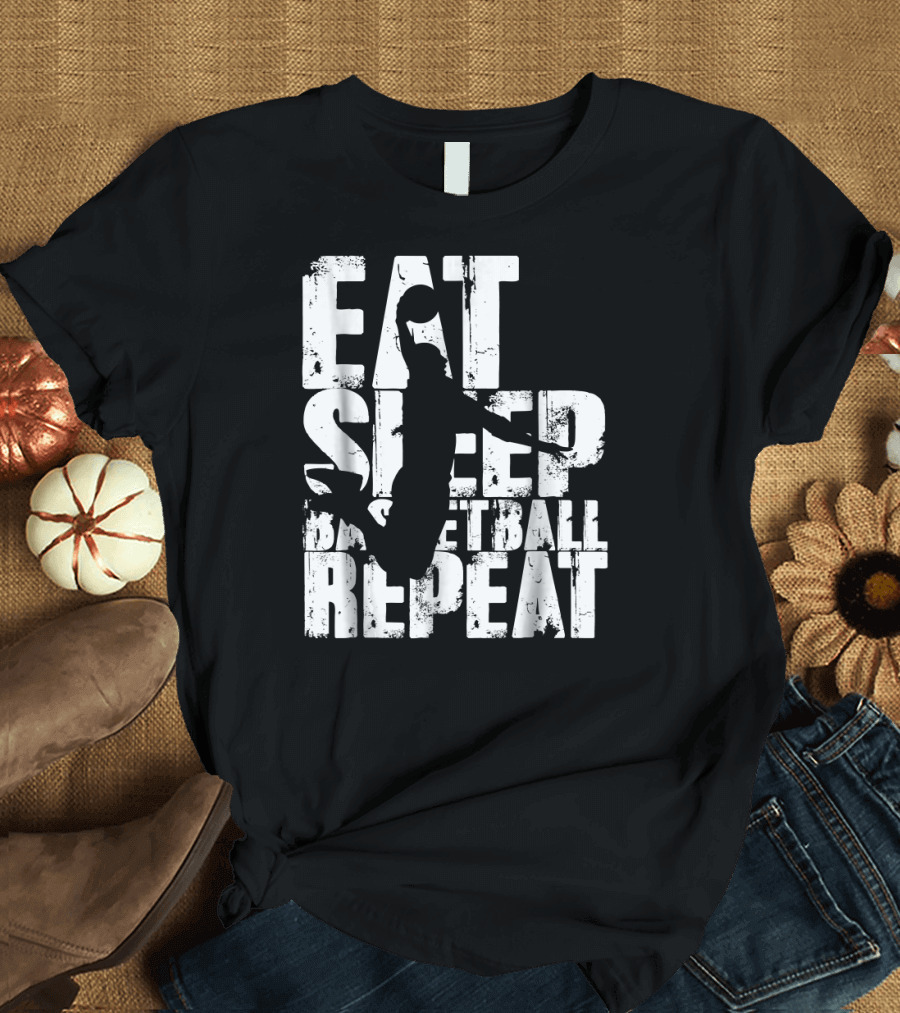 Eat Sleep Basketball Repeat Dunk T-Shirt