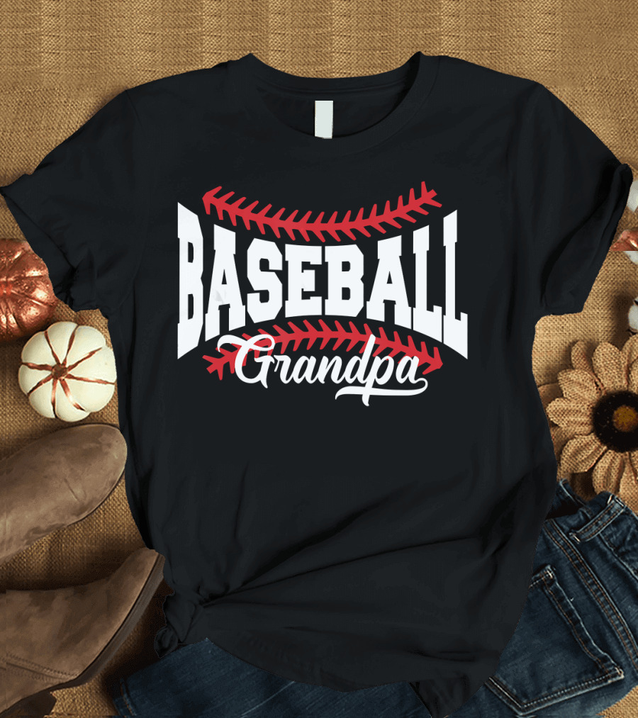 Baseball Grandpa Mens T-Shirt