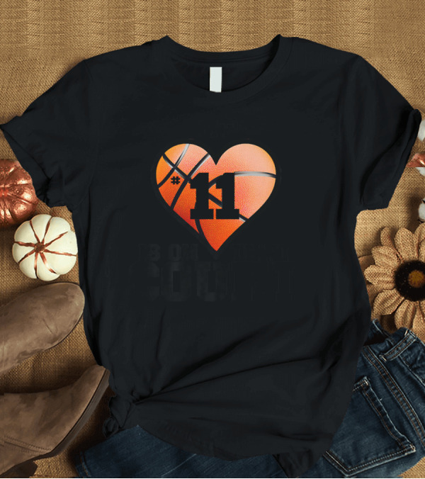 T-Shirt: My Heart Is On That Court #11 Basketball T-Shirt My Heart Is On That Court #11 Basketball T-Shirt