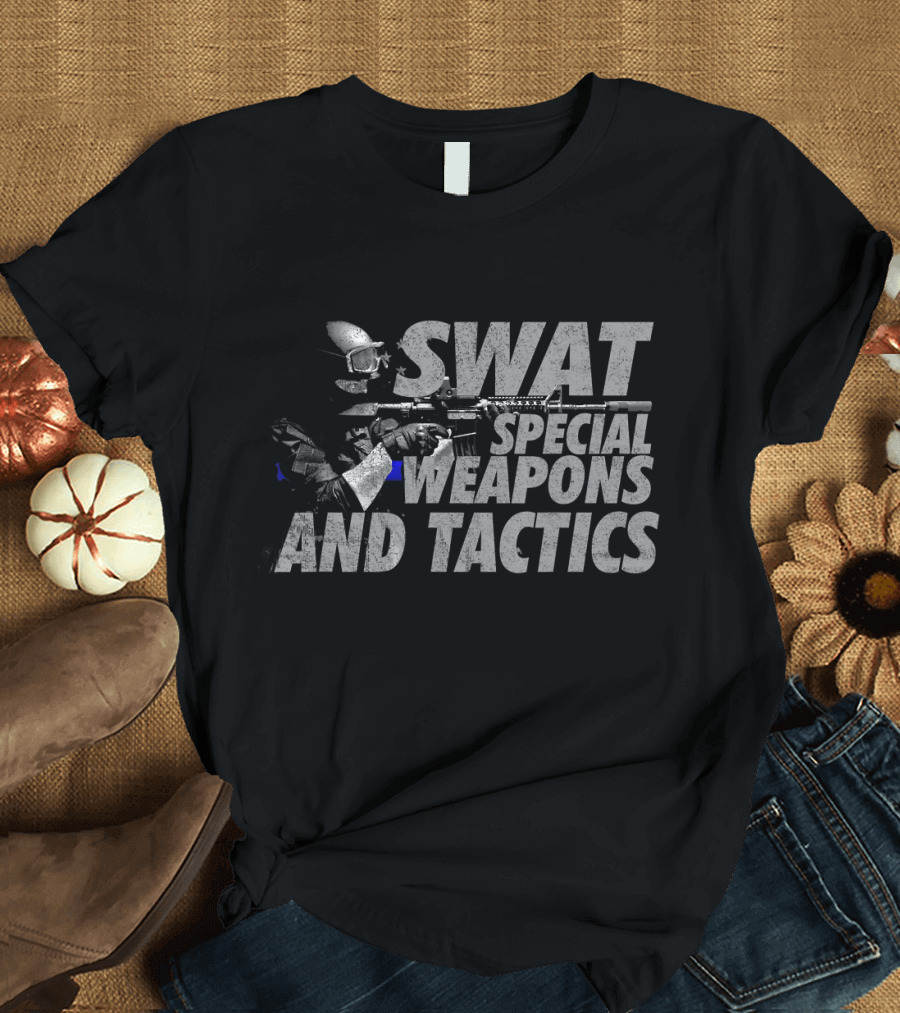 SWAT Special Weapons and Tactics Thin Blue Line T-Shirt