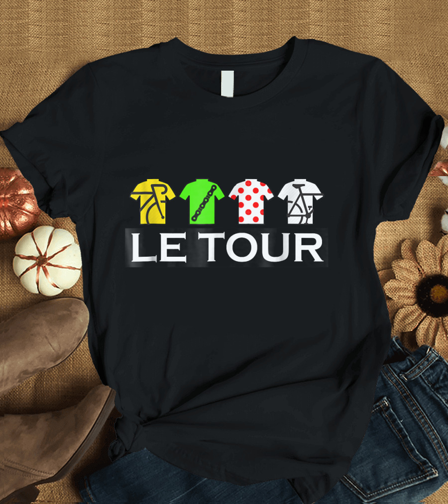 Le Tour Cycling Fan Tour de France Jerseys T-Shirt