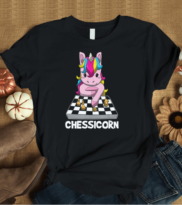 T-Shirt: Chessicorn Funny Chess Player Unicorn Che T-Shirt Chessicorn Funny Chess Player Unicorn Che T-Shirt