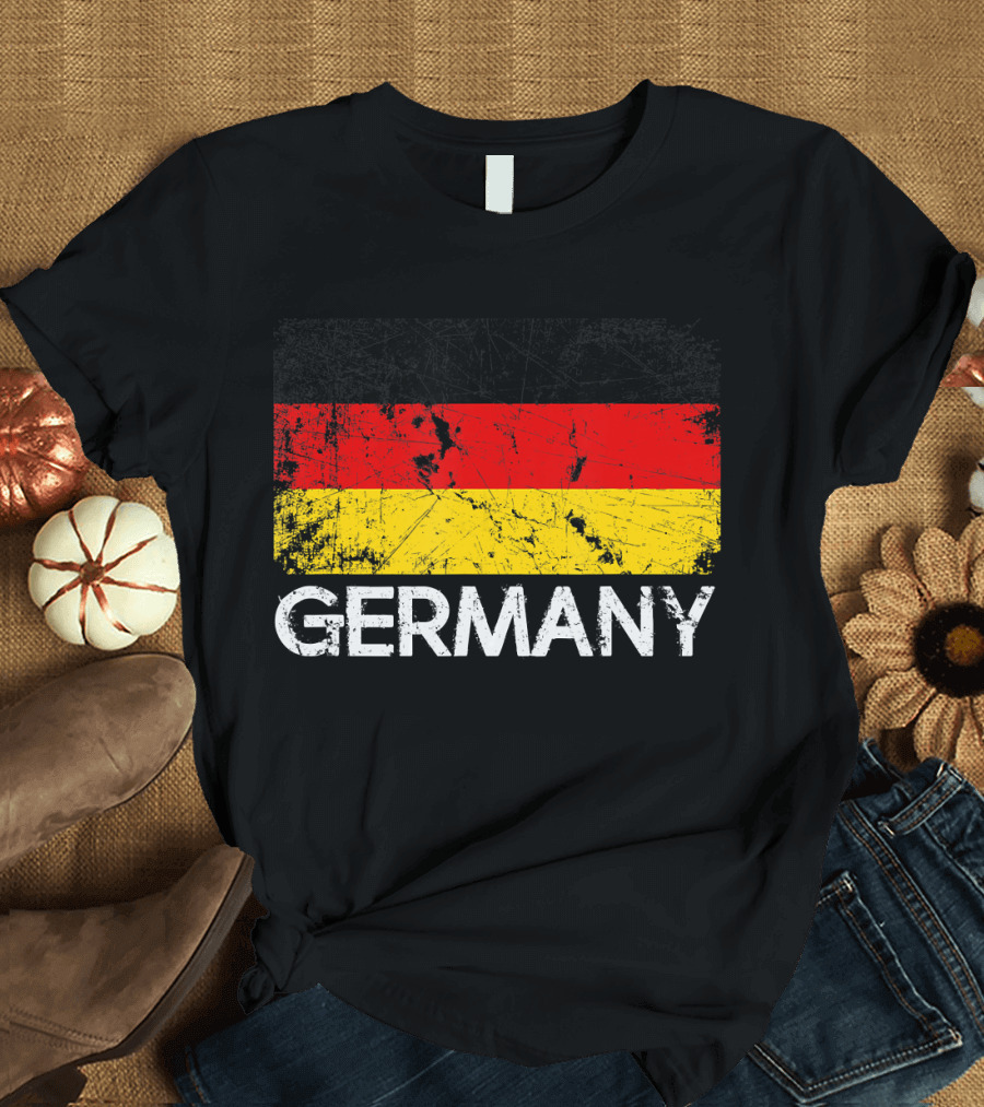 German Flag Distressed Vintage Made in Germany T-Shirt