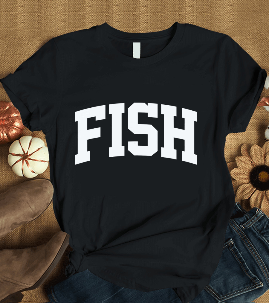 Fish Sports Arch College Style Classic T-Shirt