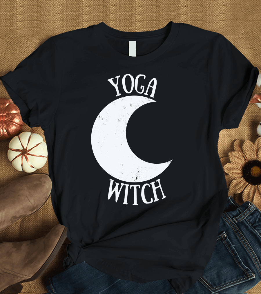 Yoga Witch Crescent Moon T-Shirt