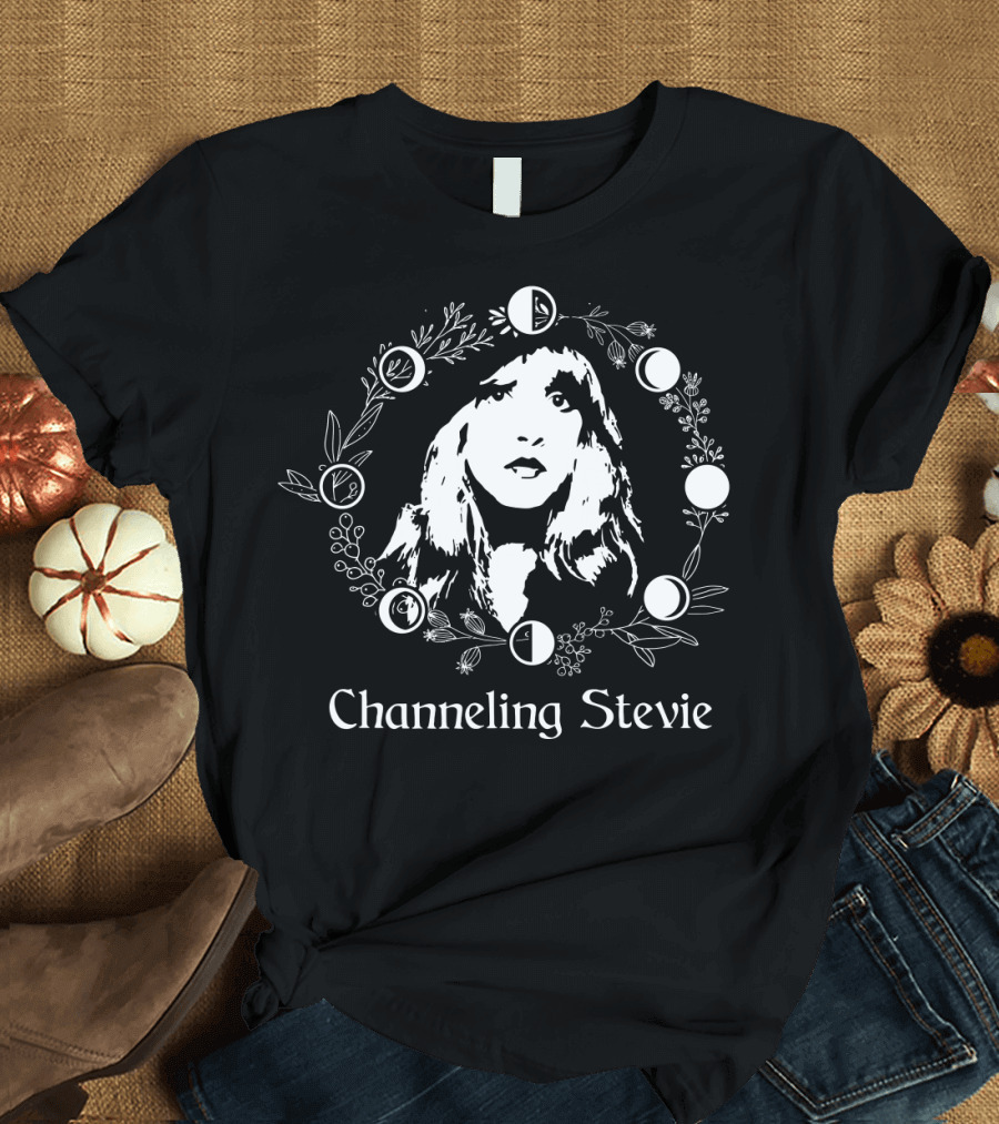 Channeling Stevie Moon and Floral Wreath T-Shirt