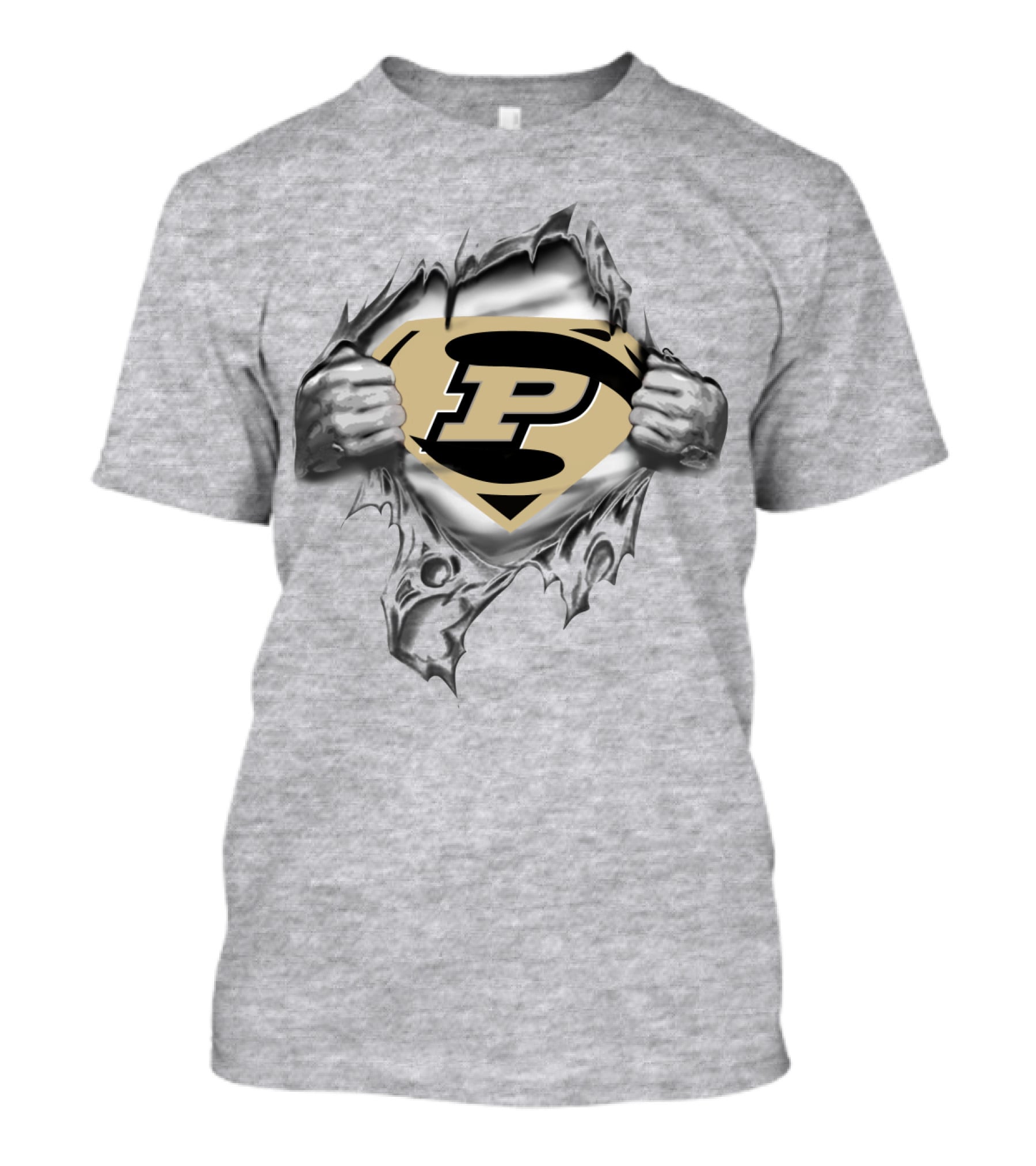 Purdue University Super P Superman Shield T-Shirt