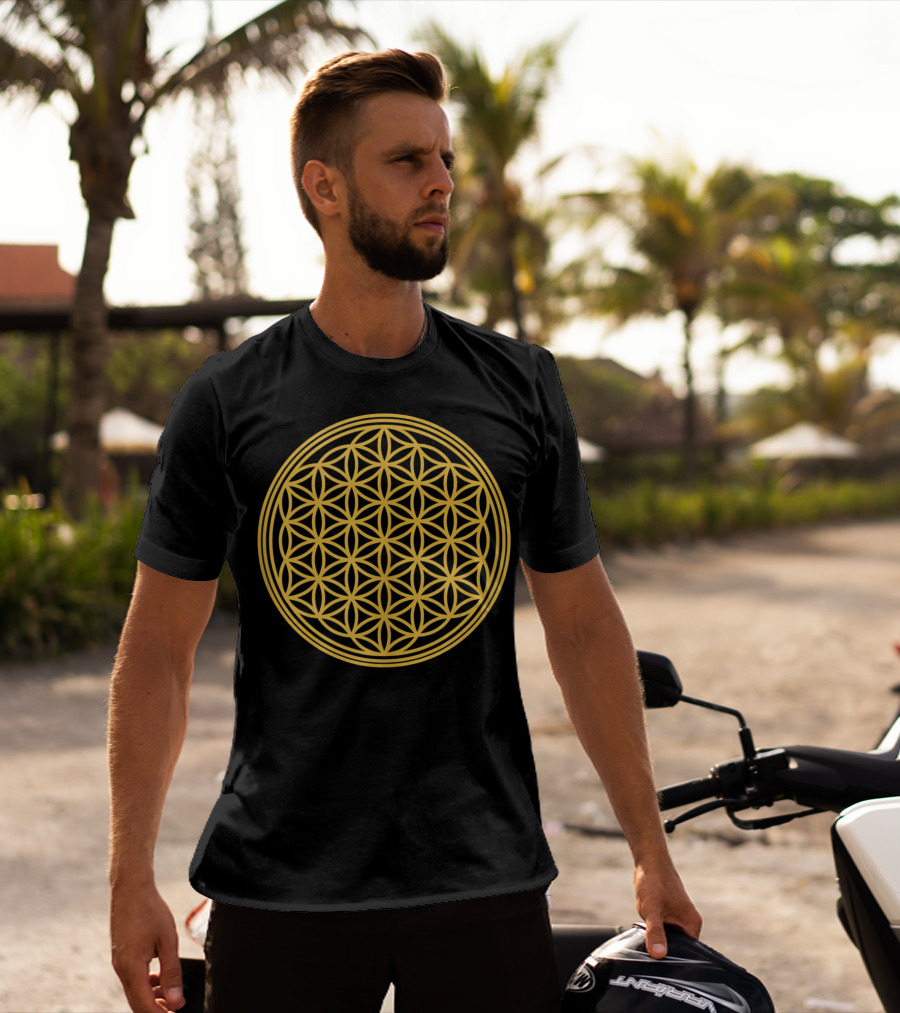 Flower Of Life Sacred Geometry Meditation T-Shirt