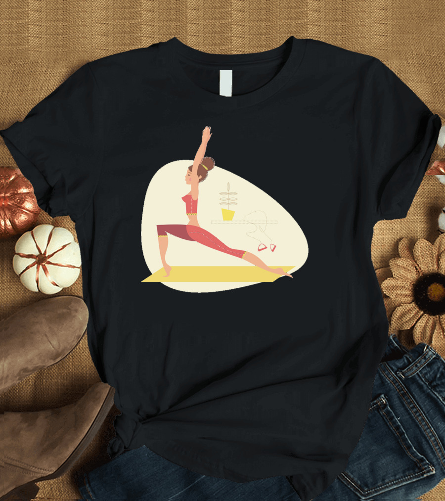 Fun Yoga Pose for Relaxing Workout Sessions T-Shirt