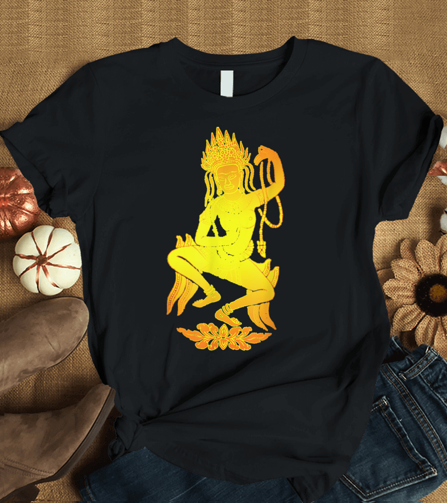 Yoga Meditation Gold Apsara Nymph Dance T-Shirt