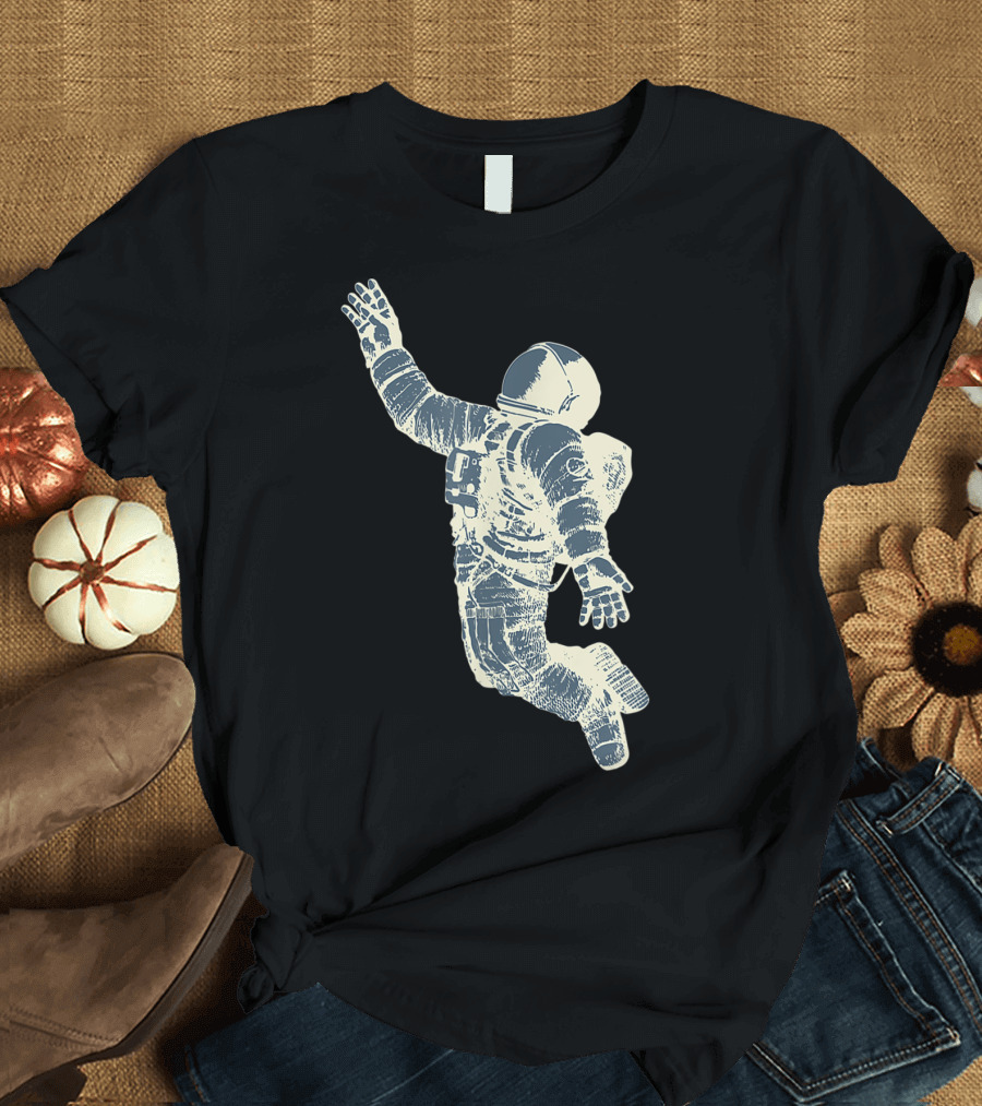 NASA Astronaut Floating in Space with Cool Pose T-Shirt